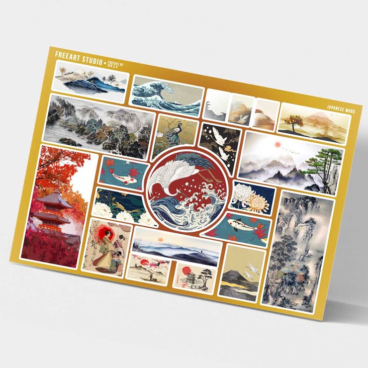 Купить cтикерпак, набор наклеек виниловых недорого Japanese в Минске!