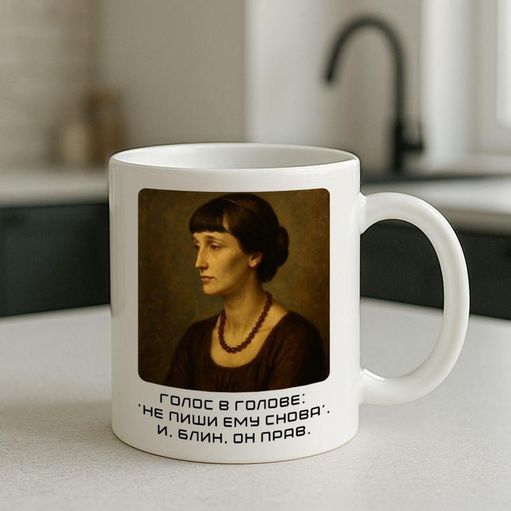 Купить кружку 330мл в подарок, Ахматова в Минске!